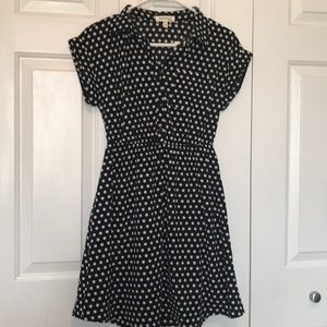 Monteau black and white polka dress